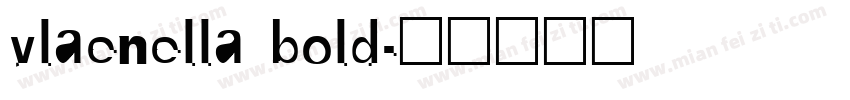 vlaenella bold字体转换